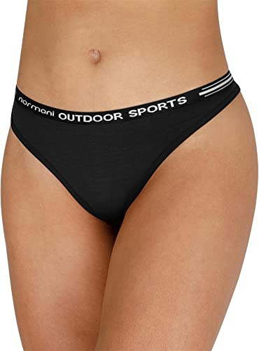 normani Damen Merino Tanga Slip String Merinounterwäsche - 100% Bio-Merinowolle Unterhose