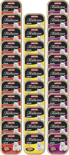 animonda vom Feinsten Senior, Nassfutter für ältere Katzen ab 7 Jahren, Vielfalt für ältere Katzen, 32 x 100 g