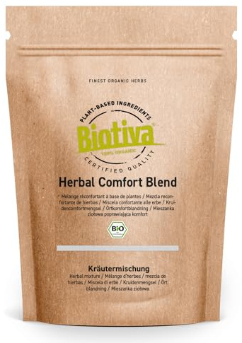 Herbal Comfort Blend Tee Bio 100g - Kräutertee - Abgefüllt und kontrolliert in Deutschland - Biotiva