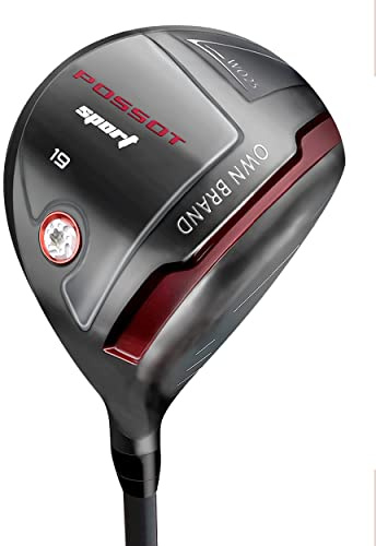 POSSOT Golf Fairway Holz, 3/5 Holz mit Graphitschäften für Herren, Golfschläger mit Premium Regular und Steiff Flex Schaft, Rechtshänder, 3 Wood Regular
