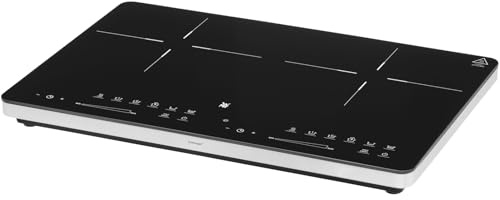 WMF Kult X Doppel- Induktionskochfeld 2 Platten, Kochplatte bis 28 cm, 2 Kochzonen, 8 Stufen, Topferkennung,Touch-Display, Glaskeramik, Timer-Funktion, 3500 W