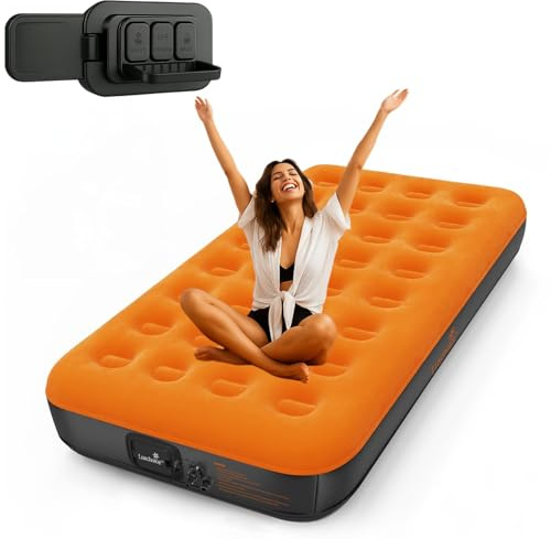 Luxchoice Luftmatratze Selbstaufblasend Aufblasbare Matratze mit Tragbare Pump-Schnell Aufblasen 3 Min Luftbett 1 Personen Gästebett für Camping Reisen Wandern Innenbereich 190×99×22cm 150kg Max