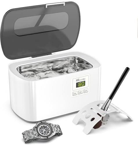 Ultraschallreinigungsgerät Ultraschallreiniger Degas Ultraschallgerät KECOOLKE 600 ml Schallreiniger mit digitalem Timer für Brillen Ringe Münzen Ringe Silber