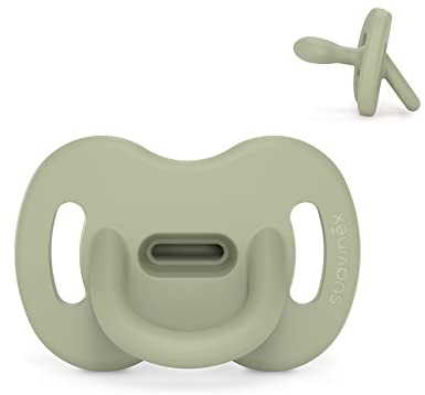 Suavinex, Schnuller aus Silikon, für Babys 6-18 Monate, Schnuller mit physiologischem Sauger Sx Pro, Symmetrisch, Superweich und Flexibel, Einschlafschnuller, Colour Essence, Grün