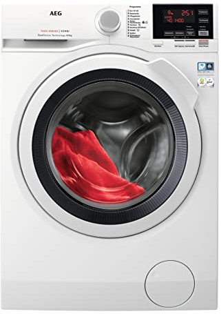 AEG Waschtrockner, DualSense - schonende Pflege, 8 kg Waschen, 5 kg Trocknen, D, energiesparend, Mengenautomatik, Nachlegefunktion, ProSteam – Auffrischfunktion, 1600 U/min, Weiß, L7WBA60680