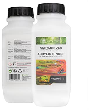 Lodvar® 1000ml Acrylbinder transparent Acrylbinder Künstlerbedarf Made in Germany