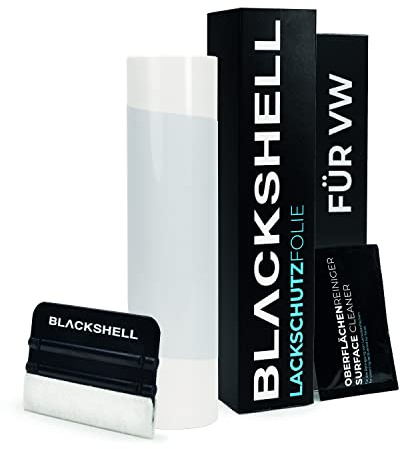 Blackshell® Ladekantenschutz Folie passend für VW Tiguan | Typ AD1 | 2016-2024 Transparent - passgenauer Stoßstangenschutz inkl. Set für Folierung