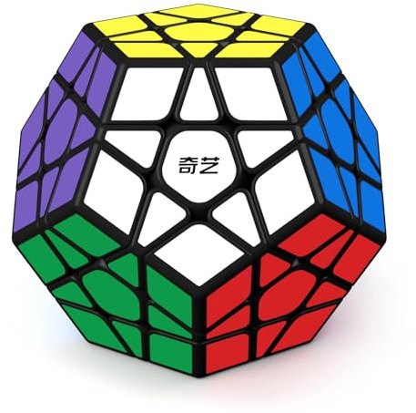 ROXENDA Dodekaeder Zauberwürfel Pentagon Speed Cube Sticker AufkleberWürfel | Glatte Drehung,mit Tutorial,fördert Logik Konzentration,für ab 8 Jahren Kinder Erwachsene,kreative Geschenkideen