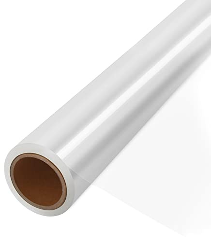 JOYIT Geschenkfolie Transparent 45cm x 30m, 3 Mil Dicke Zellophanfolie | Durchsichtige Geschenkfolie & zum Verpacken von Geschenken, Klarsichtfolie Geschenkfolie & Durchsichtiges Geschenkpapier