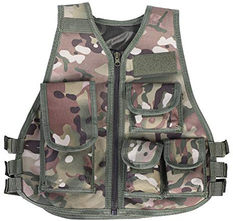 Tbest angelweste kinder, fischerweste kinder,Camo Weste Jacke für, Erwachsene Kinder Tarnung Taktische Weste Tactical Militär Armee Weste Kampf Weste Weste für Gun