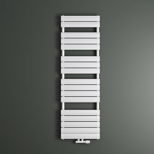 Mai & Mai Badheizkörper Handtuchheizkörper Handtuchhalter Heizkörper bad flach 160x50cm in Weiß Seitenanschluss & Mittelanschluss Paneelheizkörper Horizontal Handtuchwärmer Badheizung