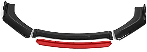 Frontstoßstange Lippe, Auto Frontschürze Lippe Spoiler Splitter Body Kit PP Universal Auto Exterieur Aerodynamisches Zubehör