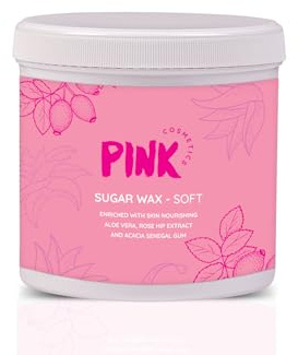 Pink Cosmetics Zuckerpaste Soft Waxing Haarentfernung 500g – Sugar Paste Sugaring Enthaarung für den gesamten Körper Studio Qualität