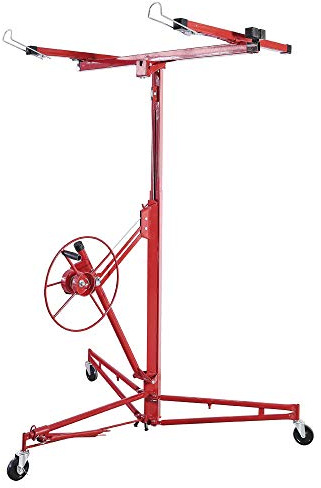 Tubiaz XXL Plattenheber für Rigipsplatten 140-350cm Arbeitshöhe höhenverstellbar, max 290cm Lastarmbreite und 70 kg Traglast
