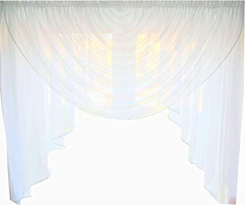 Fertiggardine aus Voile NEU Top Design Set Schöne Gardine HG-1 Modern (Fensterbreite 140-190 cm)
