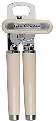 KitchenAid Dosenöffner, Flaschen- und Dosenöffner aus Edelstahl – Almond Creme