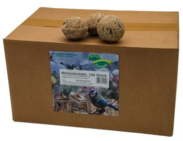 Anhaltiner Meisenknödel 100 Stück ohne Netz mit Insekten Vogelfutter Wildvogelfutter Meisenfutter eigene Produktion in Deutschland hergestellt