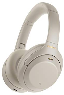 Sony WH-1000XM4 kabellose Bluetooth Noise Cancelling Kopfhörer (30h Akku, Touch Sensor, Headphones Connect App, Schnellladefunktion, optimiert für Amazon Alexa, Headset mit Mikrofon) Silber