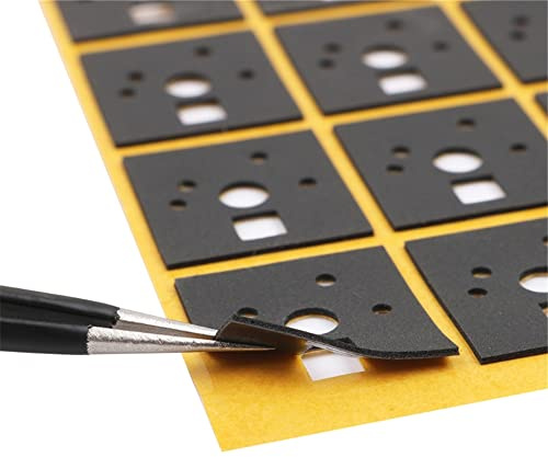 LiLiTok 120 Stück Schalter Aufkleber für Mechanische Tastatur, Wellenpolster, Geräuschdämpfer, Schaum, Schalldämmung, Isolierfolie, Schalterstabilisator für Gaming-Tastatur (PE)