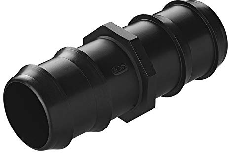 Schlauchverbinder ProPlus gerade 40mm im Blister | Gerader Schlauchverbinder aus robustem Kunststoff – mit Widerhaken für sicheren Halt, geeignet für Garten & Werkstatt
