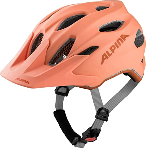 ALPINA Carapax JR. Flash - Beleuchteter, Leichter und Sicherer LED Fahrradhelm Mit Fliegennetz Für Kinder