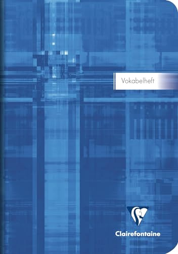 Clairefontaine 36879Cpack - Packung mit 10 Vokabelheften / Adressbücher (DIN A5, 14,8 x 21 cm liniert, mit 1 Mittelstrich, 90g, 32 Blatt) 1 Pack farbig sortiert