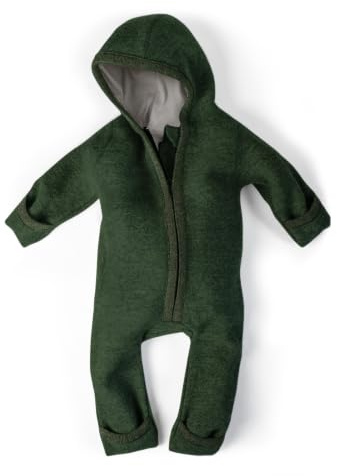 Ehrenkind® Walkoverall | Baby Wollwalk-Overall aus Merino Schurwolle mit Reißverschluss | Walk Wolle Woll-Anzug für Kleinkind und Baby | Babyoverall für kalte Tage
