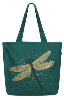 Ecoright Umhängetasche Canvas Shopper Tasche Lässig Handtasche Groß Schultertasche mit Innentasche für Schule arbeitstasche damen tasche