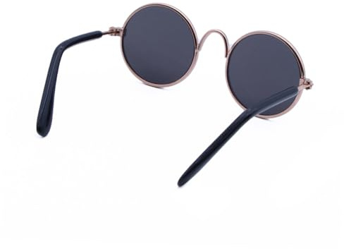 Supvox 2stücke Brillen für Kleine Hunde und Katzen Robustes Metallrahmen-Design Modische Sonnenbrillen Schwarz als Foto-Accessoire und Geschenkidee
