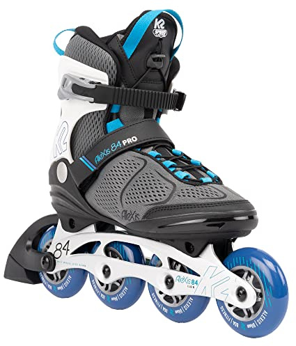 K2 Skates Damen Inline Skates Alexis 84 PRO, Grey - Blue, 30G0517.1.1.105