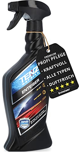 TENZI Premium Scheibenenteiser (600ml) Spray für Auto & Motorrad - Enteiser, Enteiserspray, Entfroster für Scheiben, Autotür & Schloss - Enteisungsspray bis -22°C Frost - Antifrost Eisfrei Autoscheibe
