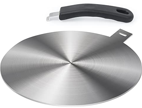 LEUOVE Induktion Adapter 24cm, Induction Plate für Kaffeekannen und Kochgeschirr auf Induktionskochfelder aus Edelstahl