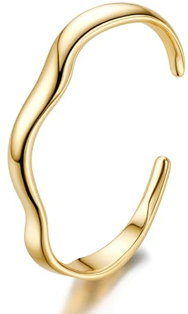 YADOCA Armreif Gold Armband Damen Gold Armband, 14K Gold Edelstahl Armkette Goldene Damen Armbänder Damen Schmuck Valentinstag für Sie Frauen