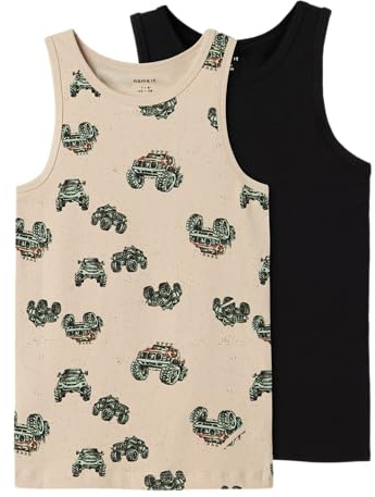 Name IT Jungen Nkmtank Top 2p Peyote Monster Truck Noos Unterhemd, Peyote, 122-128 EU
