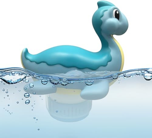 Schwimmer, Pool, Chlor, schwimmender Chlor-Diffusor, Hai – Schwimmer, für Bromtabletten & Chlor | verstellbar, langlebig | ideal für Spa, Freibad (spielerisches & effektives Zubehör)