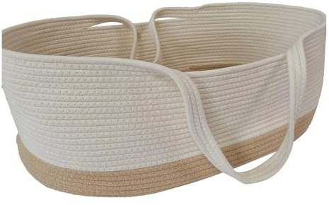 Baby Moses Korb Tragbare Babybett tragbar für Neugeborene Baumwollseil Säugling Bett Kinderwagen Stubenwagen Bettwäsche Baby Schlafsack für im Freien Reise Auto