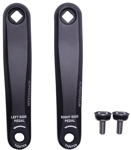 Alps2Ocean Universal Fahrrad Kurbelarm,89MM/102MM/114MM/127MM/140MM/152MM/160MM/165MM/170MM/175MM Aluminiumlegierung Diamant-Loch Fahrrad-Kurbelarme für MTB, E-Bike, Rennrad