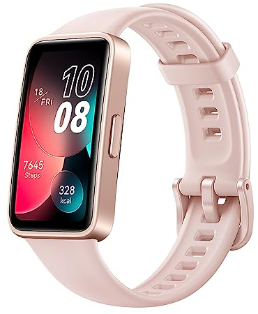 HUAWEI Band 8 Smartwatch, Ultra Slim Design, Sleep Tracking, 2 Week Battery Life, Health and Fitness Tracker, Compatible with Android & iOS, German Version, Sakura Pink