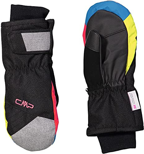 CMP - Twill-Skifäustlinge für Kinder, Schwarz-B.Jewel-Erdbeere, 5
