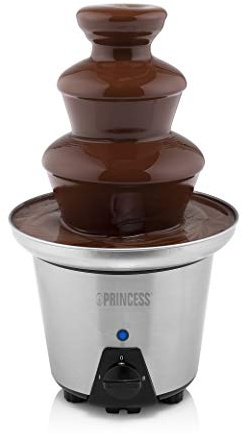 Princess Schokoladen Brunnen XL - 3 Ebenen, Warmhaltefunktion, PFOA Frei, 0,7 Liter, 90 Watt, 292998