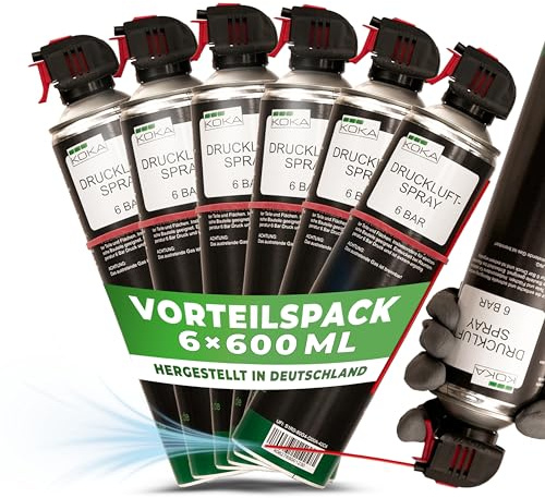 6x Druckluftspray 6 Bar