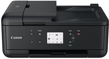 Canon PIXMA TR7650 Multifunktionsdrucker DIN A4 - Farbtintenstrahldrucker schwarz 4 in 1 (Scanner, Kopierer, kabelloser Drucker, Fax, Cloud Link, ADF, WLAN, LCD, 4800 x 1200 DPI, AirPrint & Mopria)