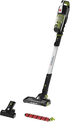 Hoover Akku-Staubsauger mit Tierhaar-Düse, austauschbare Walzen für Universalboden und Sensible Böden, bis zu 30 Min. Laufzeit, beutellos, freistehend, leicht & kompakt verstaubar [HF522NPW]
