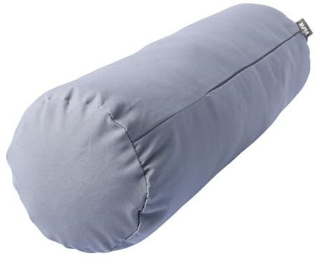 VLFit großes Yoga-Bolster – formbeständiges Schlauchkissen für Meditation, Bolster zum Dehnen, aus umweltfreundlichem Kapok – 50 x 15 x 15 cm - Waschbarer Bezug aus Baumwolle