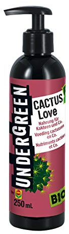 Undergreen by COMPO Cactus Love, Nahrung für alle Kakteen und Sukkulenten, Bio-Flüssig-Dünger, 250 ml, Nicht Zutreffend