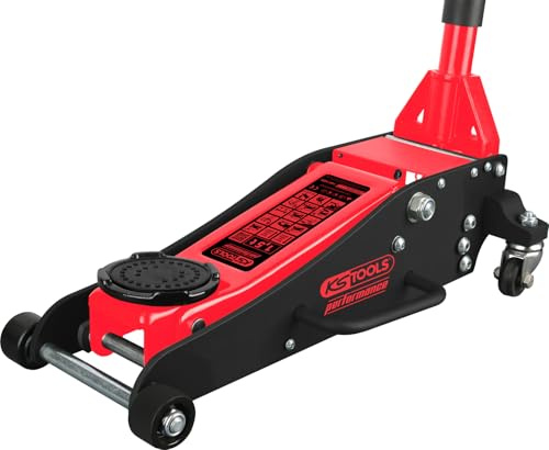 KS Tools 160.1000 Performance Hydraulischer Aluminium-Wagenheber, 1500 kg, Hubhöhe: 90-360 mm