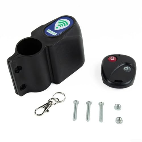 Diebstahlsicherung, kabellos, Vibrationsalarm, für Fahrräder, mit Fernbedienung, 95 dB, lauter Ton, Sicherheitsgerät zur Verhinderung von Fahrrad-Diebstahl und unbefugter Handhabung
