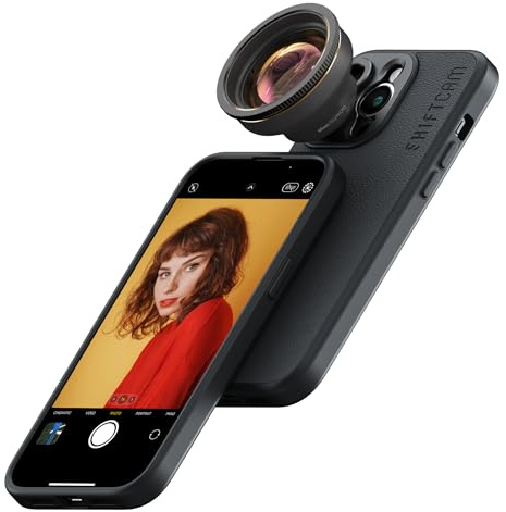 Shiftcam | LensUltra 60mm Teleobjektiv - 2-fache Vergrößerung, 30-40cm Naheinstellgrenze - fängt die Schönheit der Ferne EIN, schmeichelnde Portraits, optischer Zoom, hochwertiges Design