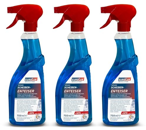 EUROLUB 3x Scheibenenteiser Sprühflasche 750ml 813750