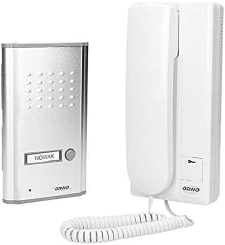 ORNO Fossa Gegensprechanlage 1 Einfamilienhaus für Unterputz 4-Draht 230 V AC Nachname Hintergrundbeleuchtung(Gegensprechanlage)